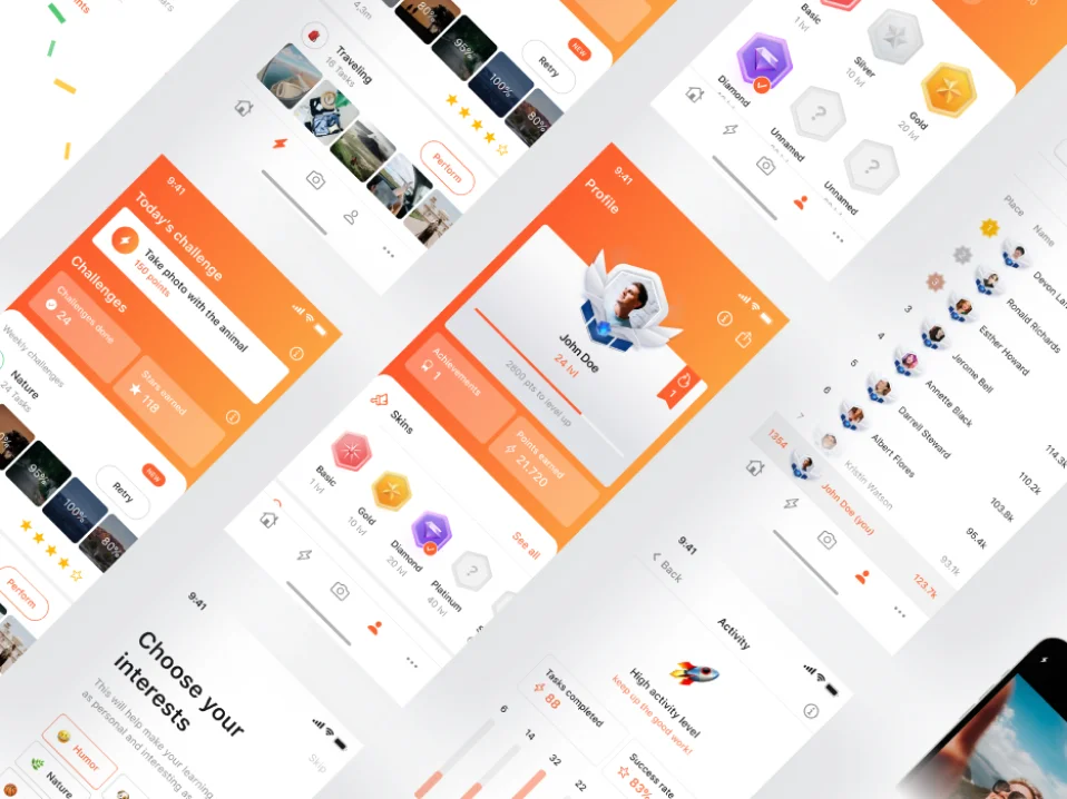 picklang Picklang - E-learning AI mobile app design