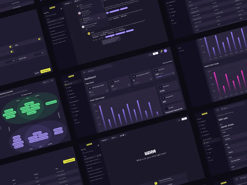 vera Vera AI platform interface across devices