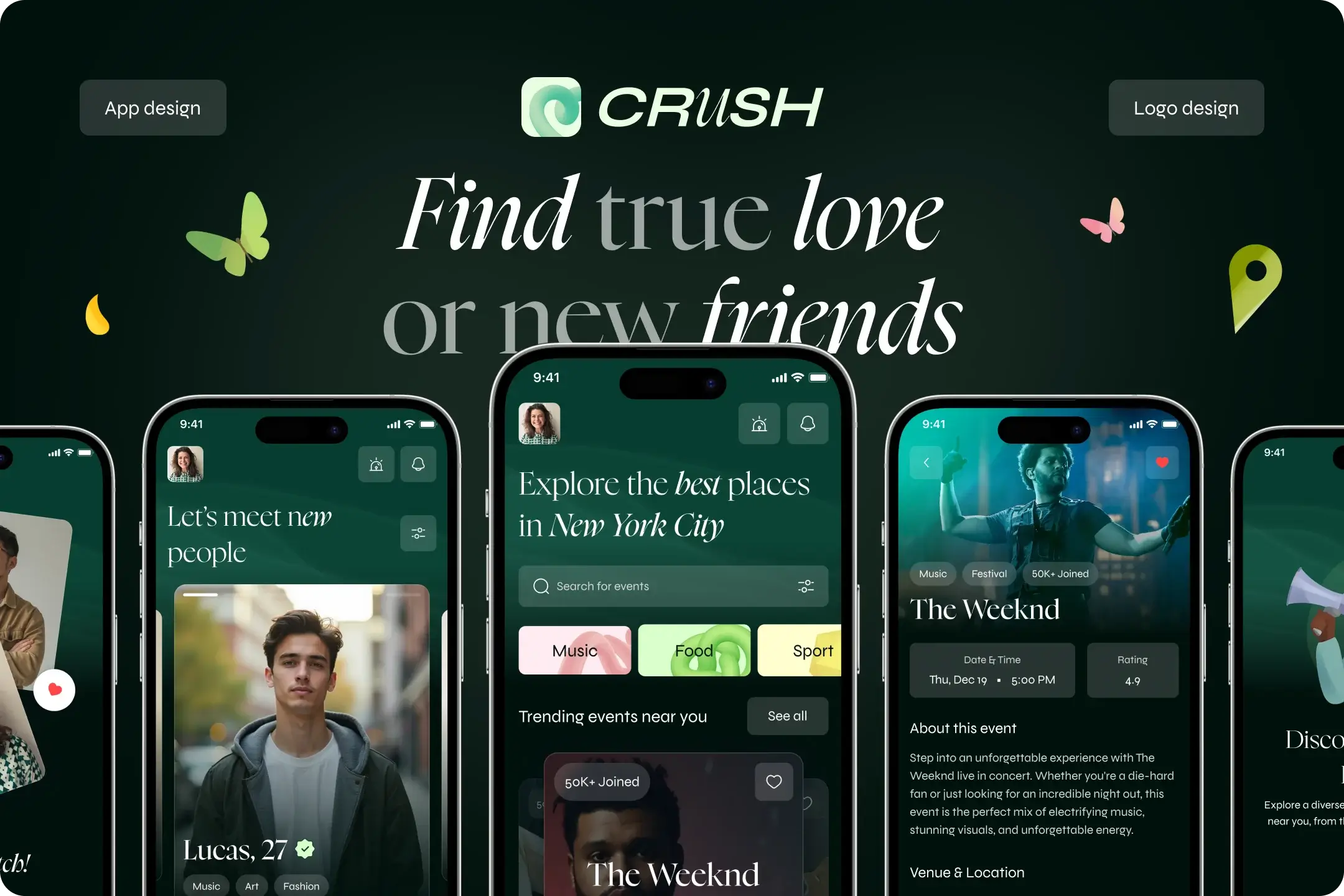 Crush: Dating App Redesign Successful App Store Launch — case study cover