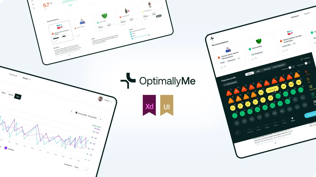 End-to-end UX/UI design for a 4.5★ Trustpilot-rated healthcare product with industry awards