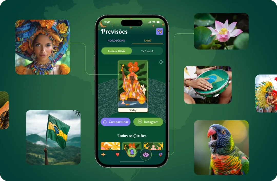 Aura Pura app design screens