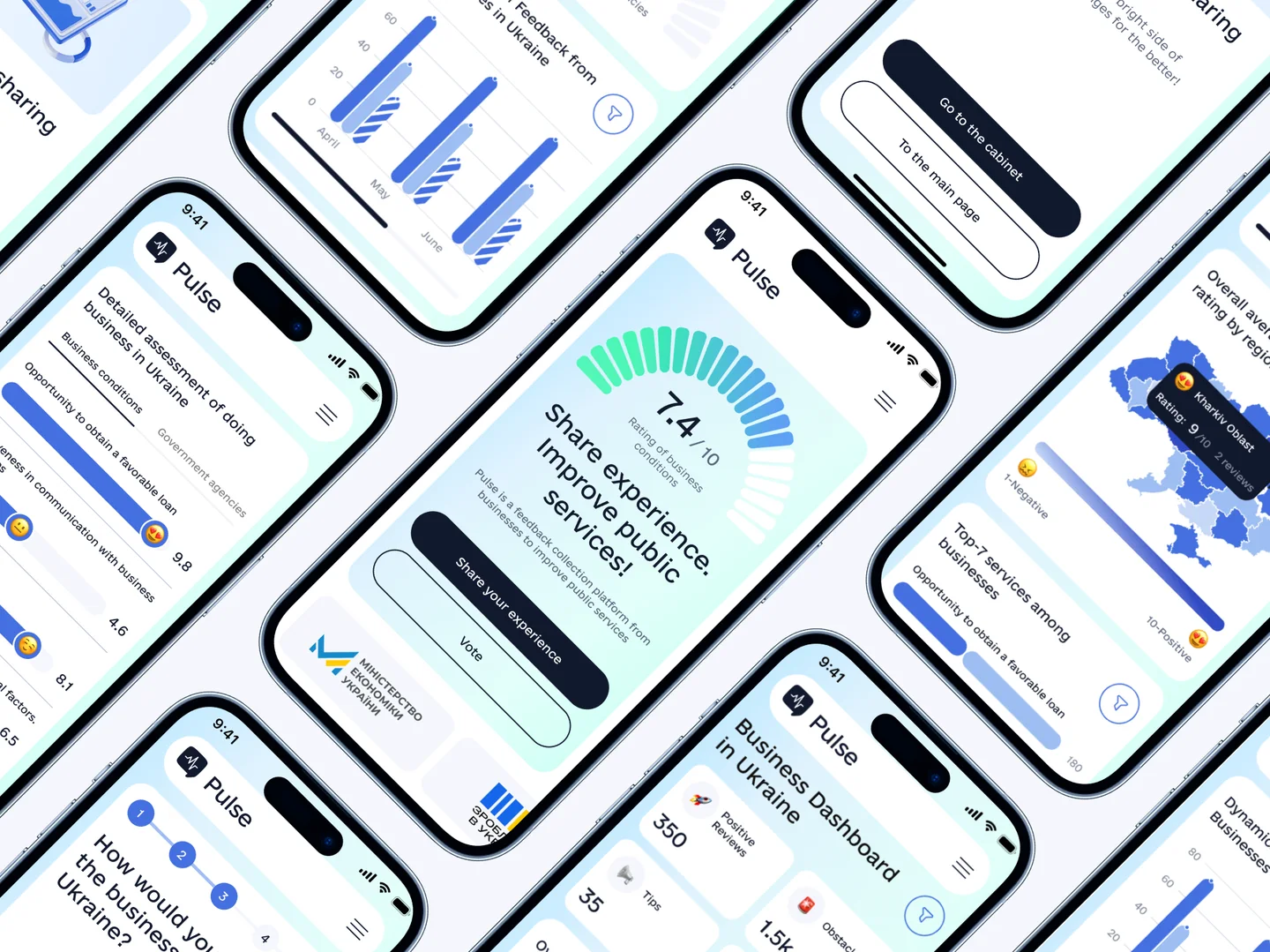 Pulse.gov.ua GovTech feedback platform redesign