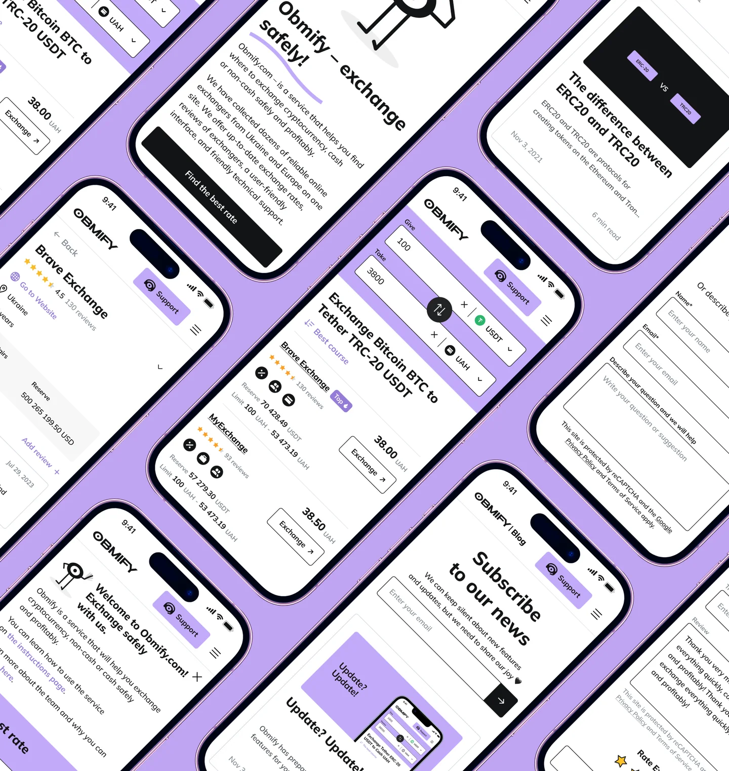 Obmify: Crypto Exchange Platform with +35% Conversion Growth, 307K+ Users and a 4.8★ Rating Obmify: Crypto Exchange Platform with +35% Conversion Growth, 307K+ Users and a 4.8★ Rating - Photo