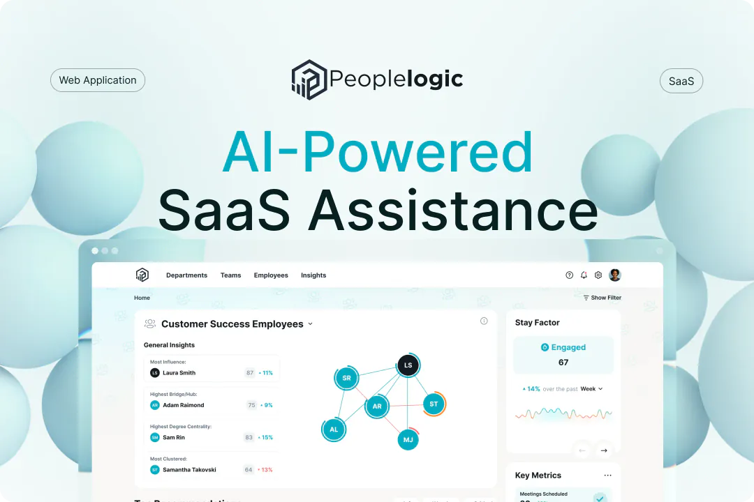 Peoplelogic – UX Redesign for an AI Performance Platform Used by 1,200+ Organizations — case study cover