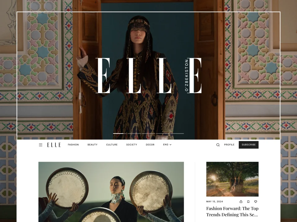 ELLE Fashion media brand - cover