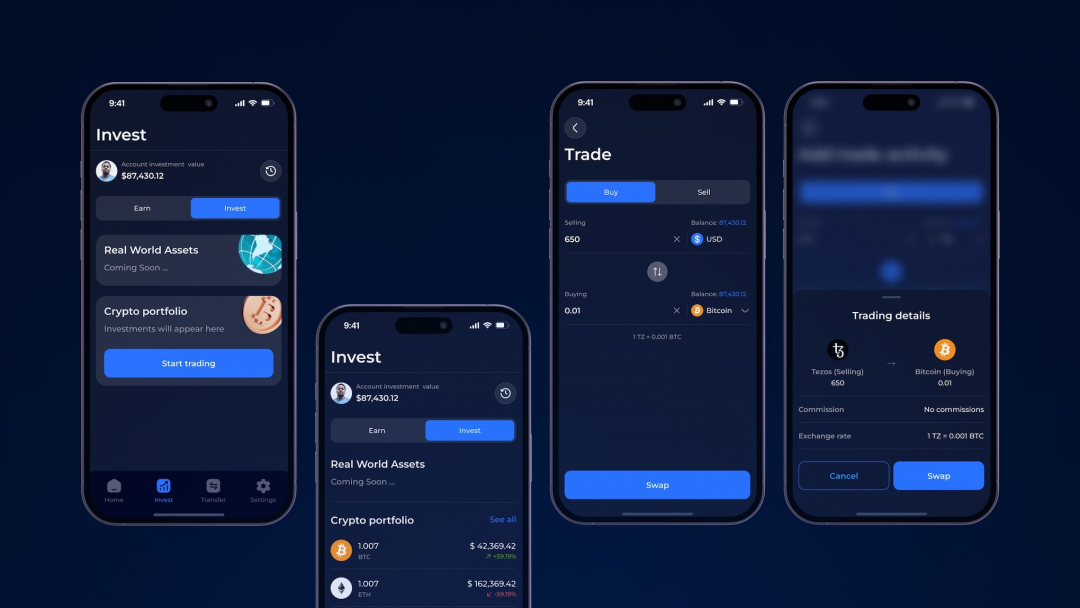 Cadmos Pay – Decentralized Finance App: Case Study Home - image 20