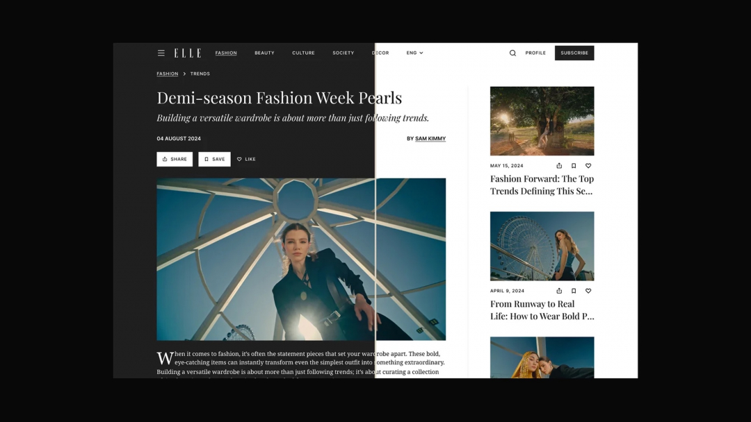 ELLE – Top Fashion Media Brand: Case Study Home - image 3