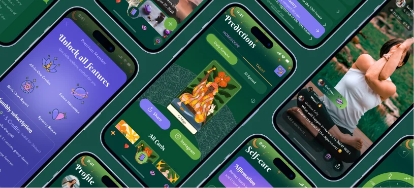 Aura Pura – Spiritual Wellness App Design - Photo