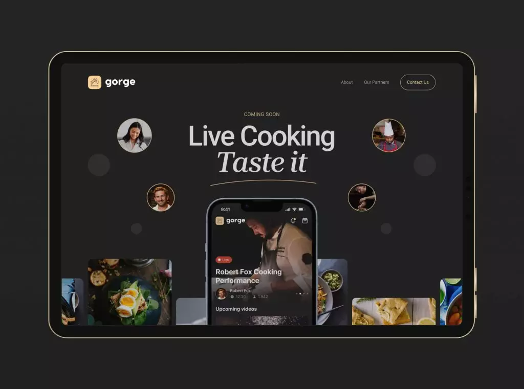 Gorge – live-streaming food application 14 - зображення 14