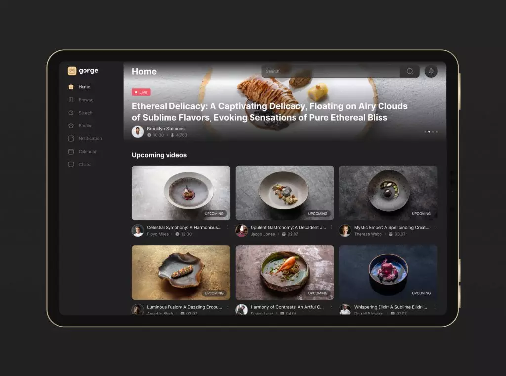 Gorge – live-streaming food application 13 - зображення 13