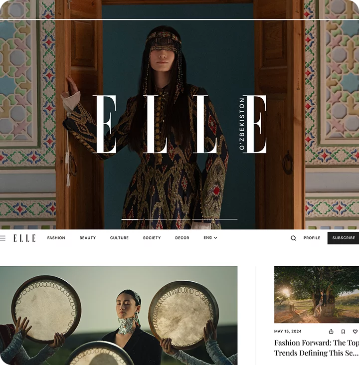 Services - mobile screens ELLE